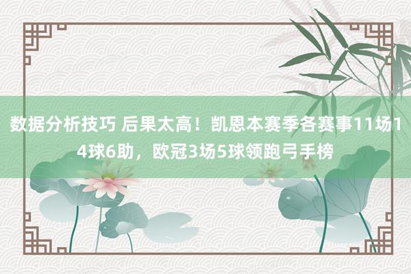 数据分析技巧 后果太高！凯恩本赛季各赛事11场14球6助，欧冠3场5球领跑弓手榜