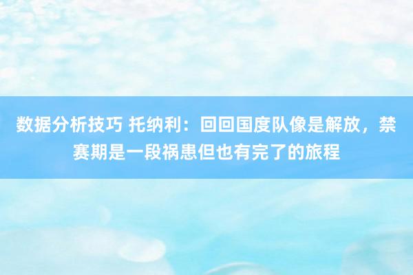 数据分析技巧 托纳利：回回国度队像是解放，禁赛期是一段祸患但也有完了的旅程