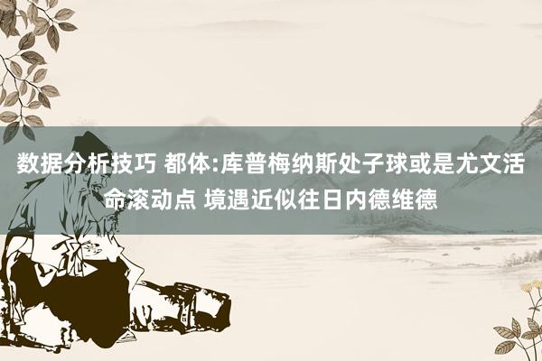 数据分析技巧 都体:库普梅纳斯处子球或是尤文活命滚动点 境遇近似往日内德维德