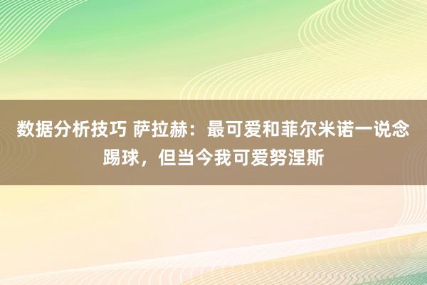 数据分析技巧 萨拉赫：最可爱和菲尔米诺一说念踢球，但当今我可爱努涅斯