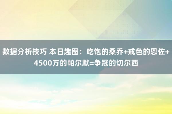 数据分析技巧 本日趣图：吃饱的桑乔+戒色的恩佐+4500万的帕尔默=争冠的切尔西