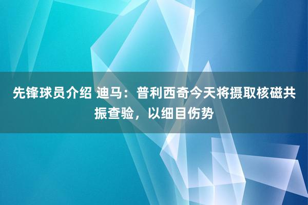 先锋球员介绍 迪马：普利西奇今天将摄取核磁共振查验，以细目伤势