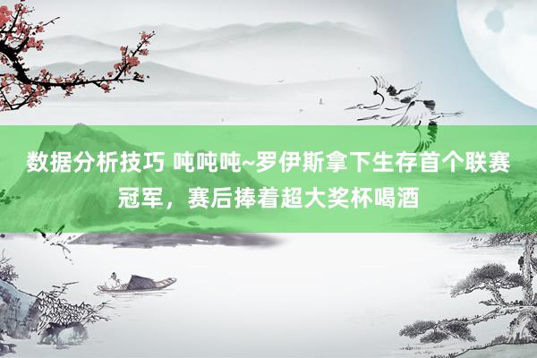 数据分析技巧 吨吨吨~罗伊斯拿下生存首个联赛冠军，赛后捧着超大奖杯喝酒