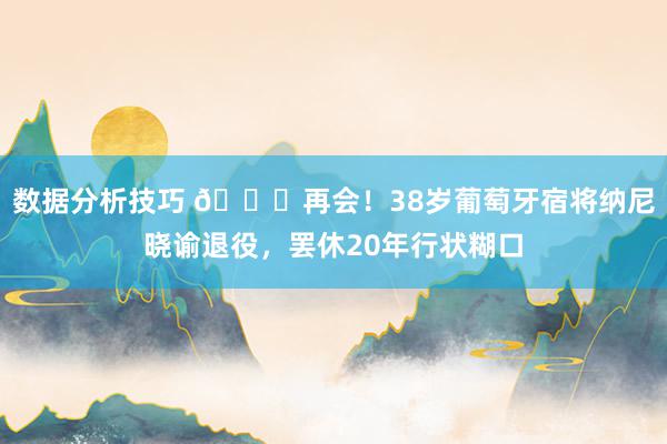 数据分析技巧 👋再会！38岁葡萄牙宿将纳尼晓谕退役，罢休20年行状糊口