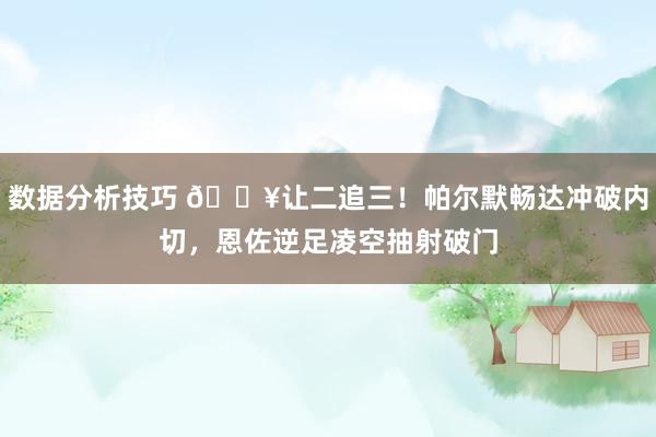 数据分析技巧 💥让二追三！帕尔默畅达冲破内切，恩佐逆足凌空抽射破门